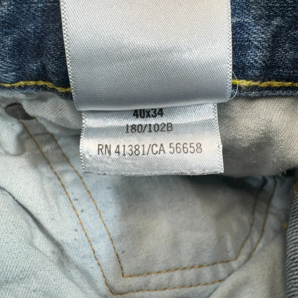 Polo Ralph Lauren Jeans Mens 40 Blue Hampton Relaxed Straight 5 Pocket Preppy